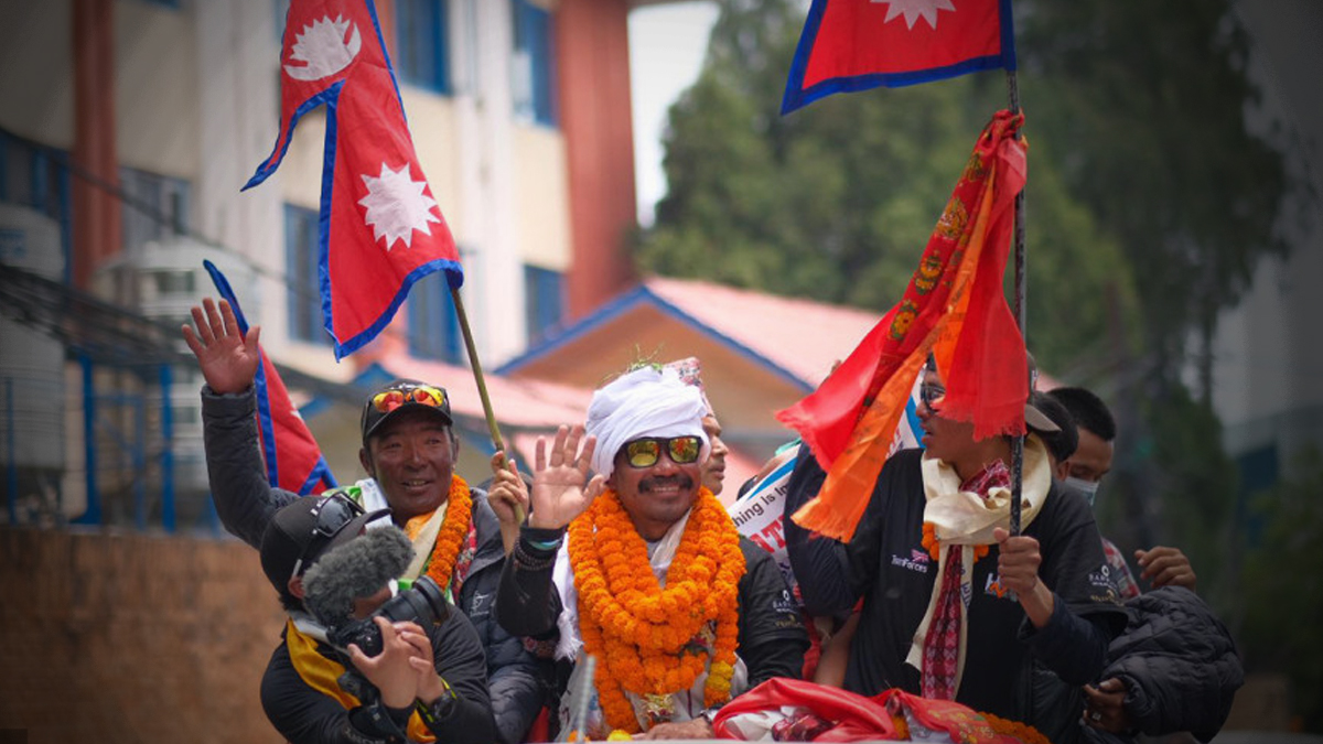 कीर्तिमानी आरोही बुढामगरलाई भव्य स्वागत